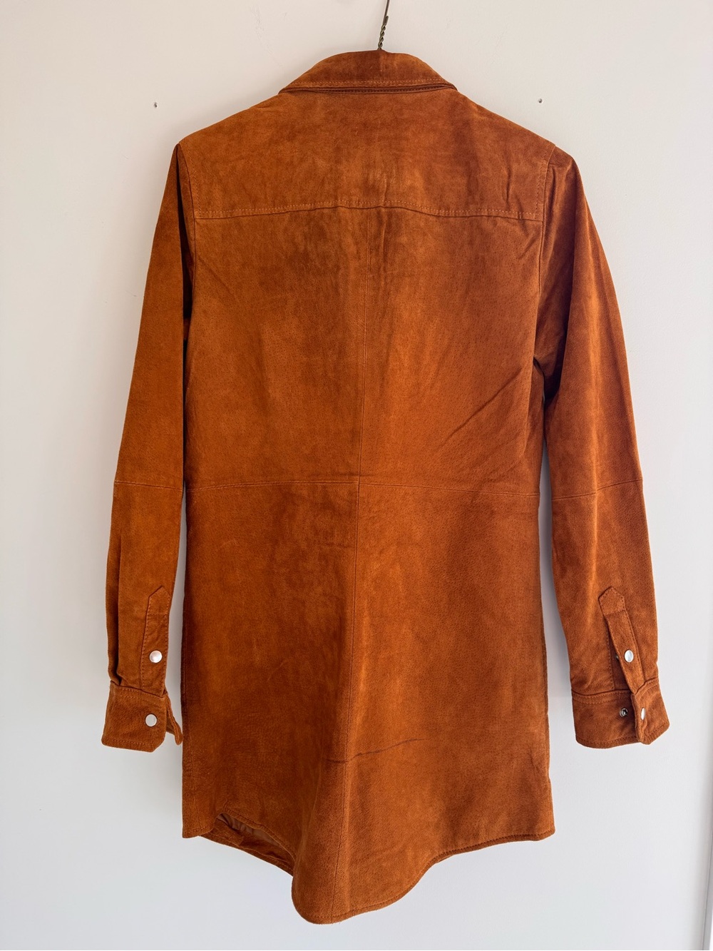 Forever 21 Suede Shirt Jacket in Rust Brown - Picture 4 of 9